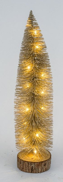Weihnachtsbaum DRAHT LED in goldfarben aus Kunststoff