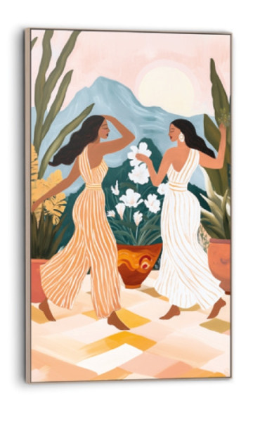 Bild DANCING VIBES in mehrfarbig aus Materialmix