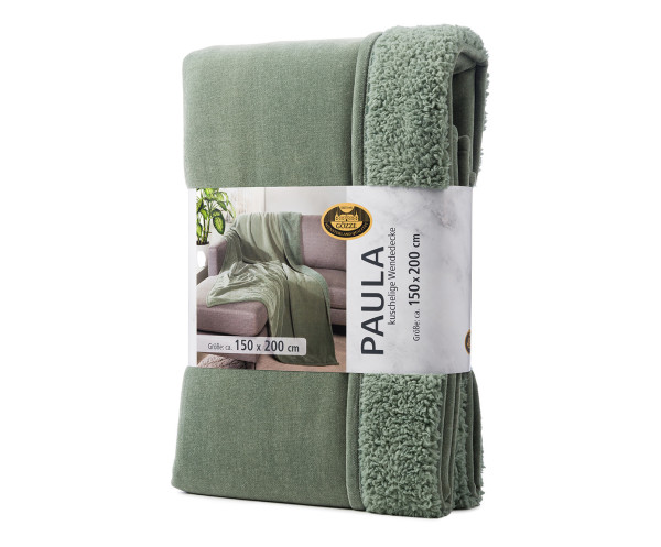 Decke PAULA salbei in Salbei aus Polyester