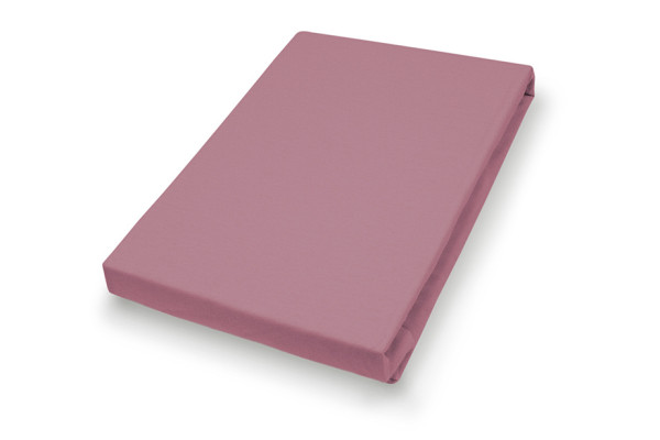 Spannbettlaken Jersey rosenh. in rosa aus Baumwolle