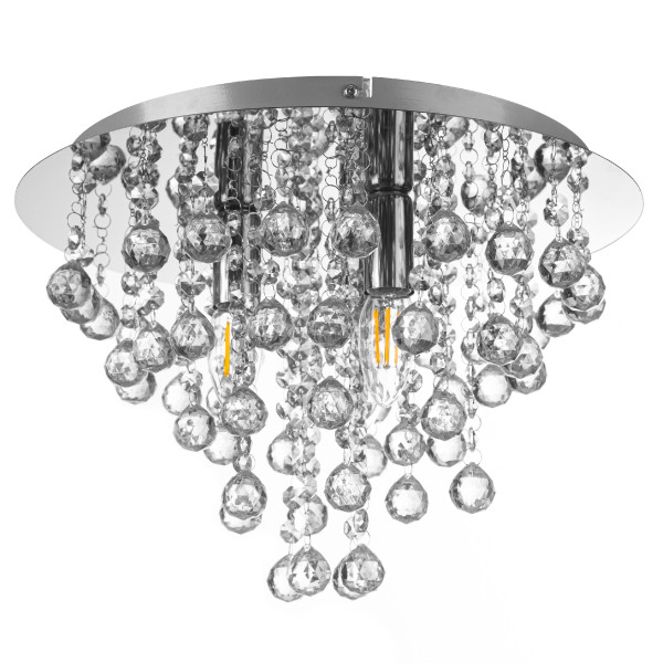 Deckenleuchte LONDON in chrom aus Metall