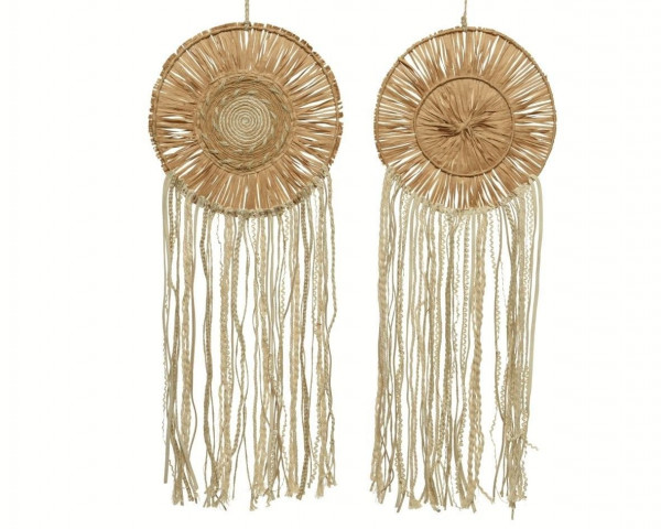 Traumfänger in beige aus Stroh