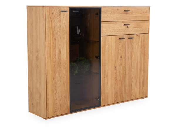 Highboard HARPER MACAPA in Wildeiche aus Teilmassiv