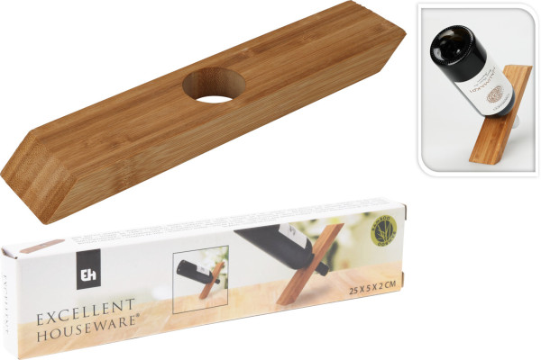Flaschenhalter WOOD in natur aus Bambus