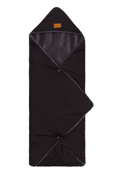 Winterfußsack TANAGA NEW in schwarz aus Stoff