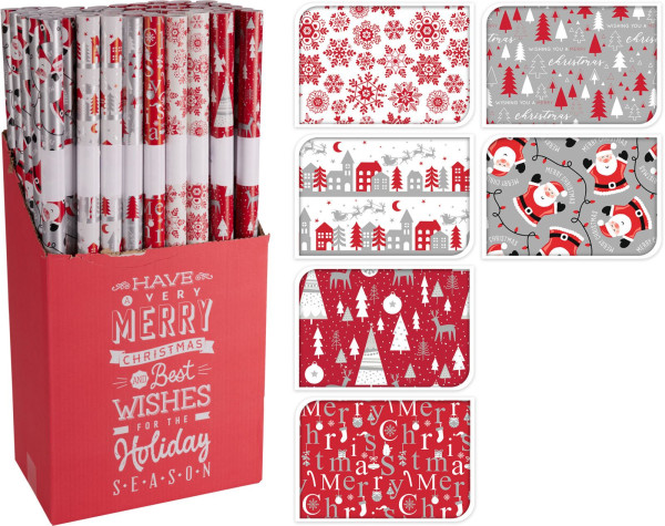 Geschenkpapier Rolle in mehrfarbig aus Papier