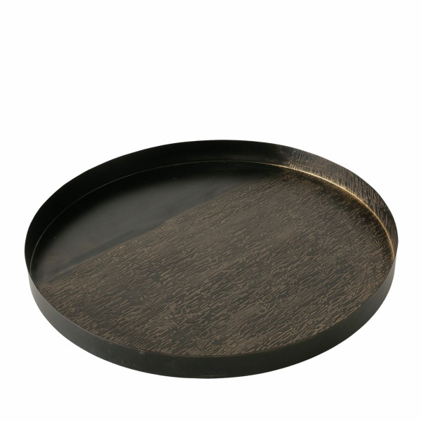 Tablett NIKA in schwarz aus Eisen