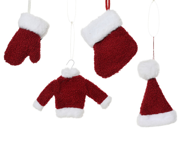 Christbaumschmuck Hänger CLASSIC X-MAS in mehrfarbig aus Polyester