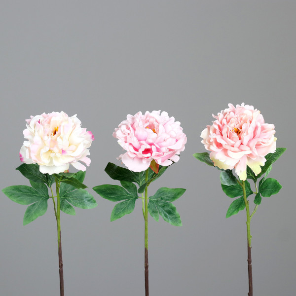 Kunstblume Päonie in mehrfarbig aus Kunststoff