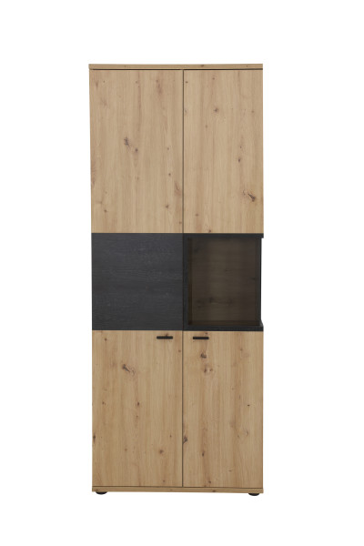 Vitrine ATLANTA in artisan eiche dekor aus Dekor