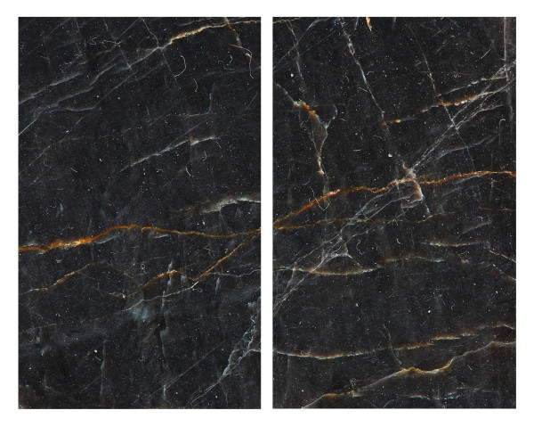 Herdabdeckplatten-Set MARMOR in schwarz aus Glas