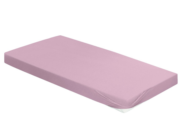 Spannbettlaken JUPITER Jersey in violett aus Baumwolle