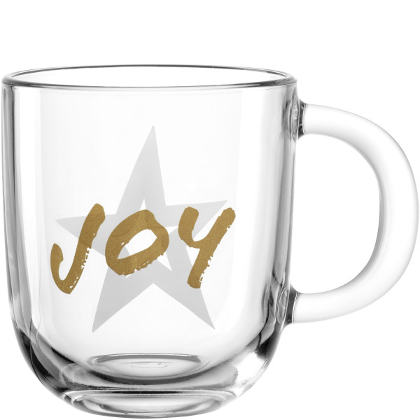 Henkelbecher SILENZIO in mehrfarbig aus Glas