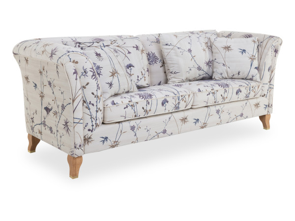Sofa 3 Sitzer bassetti FERRARA in geblümt aus Stoff