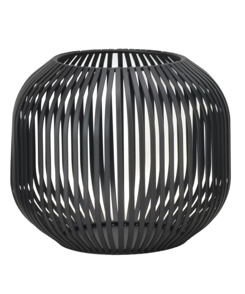 Laterne LUNARO in schwarz aus Metall