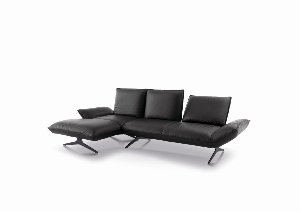 Polsterecke KOINOR BUDDY in Metall aus Leder