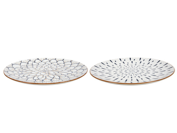 Speiseteller YAMATA in mehrfarbig aus Steinzeug