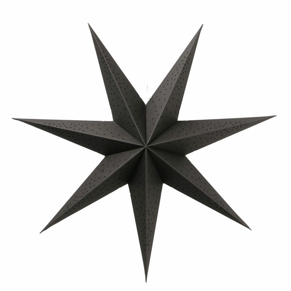 Papierstern KASSINA in schwarz aus Bambus