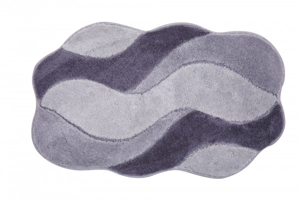 Badematte CARMEN in grau aus Polyacryl