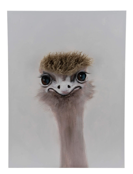 Keilrahmenbild Strauß in creme aus Baumwolle