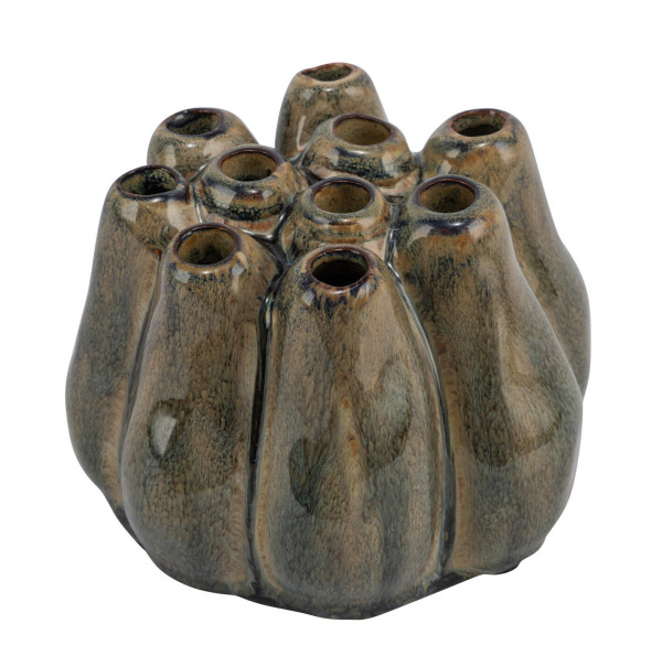 Vase in grün aus Keramik