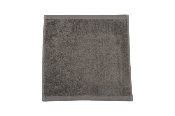 Seiftuch VITA flanell in grau aus Baumwolle