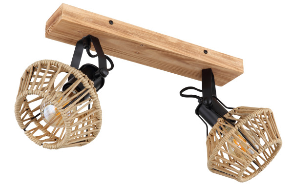 Wand-/Deckenspot VALLI in braun aus Metall