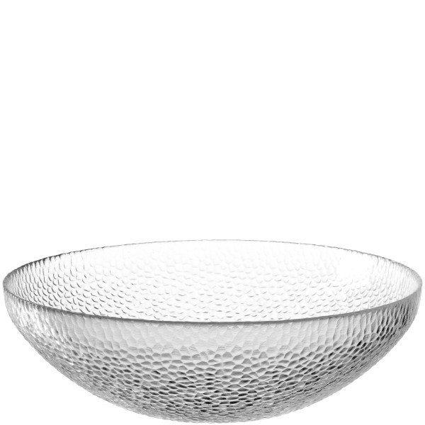 Schale MARTELLO in klar aus Glas