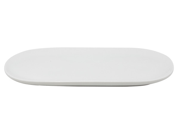 Servierplatte OVAL in weiß aus Porzellan