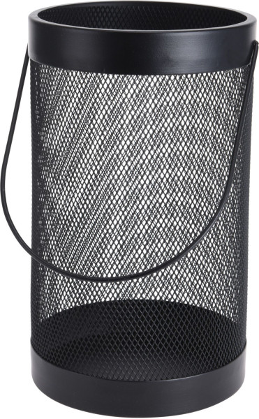 Laterne BLACK in schwarz aus Metall