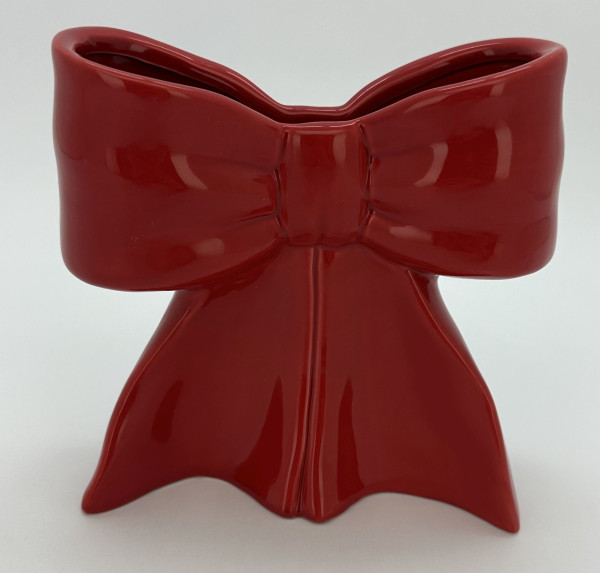 Vase RIBBON in rot aus Keramik