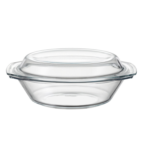 Backform oval in klar aus Glas