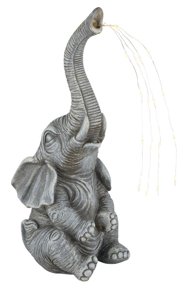Außenleuchte SOLAR ELEFANT in mehrfarbig aus Kunststoff