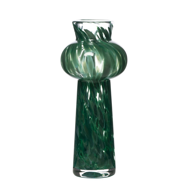 Vase VERO in grün aus Glas
