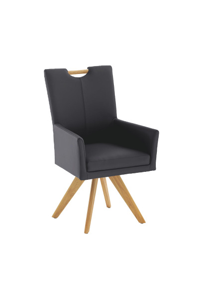 Polsterstuhl COLORADO in  Napoli schwarz