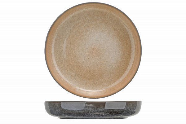 Suppenteller LERIDA DESERT in braun aus Porzellan