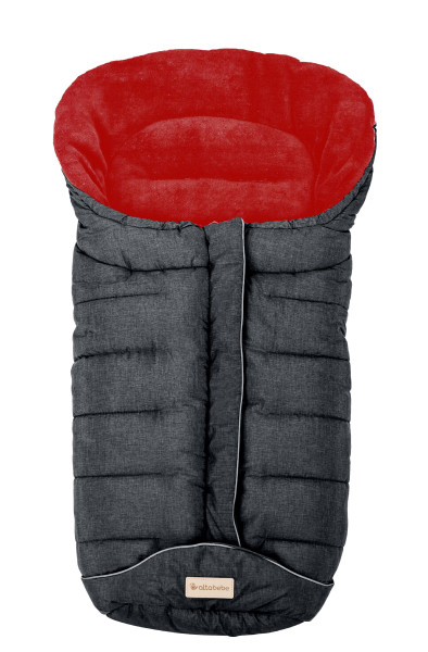 Winterfußsack ALPIN in grau aus Polyester