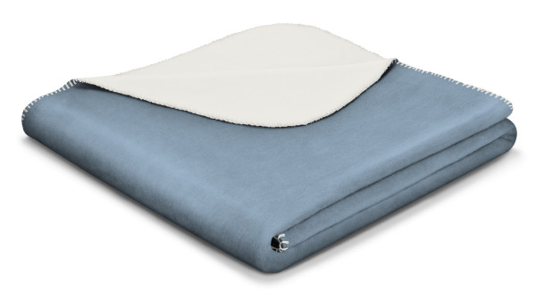 Wendeplaid BASIC SOFT HS/OV in blau aus Mischgewebe