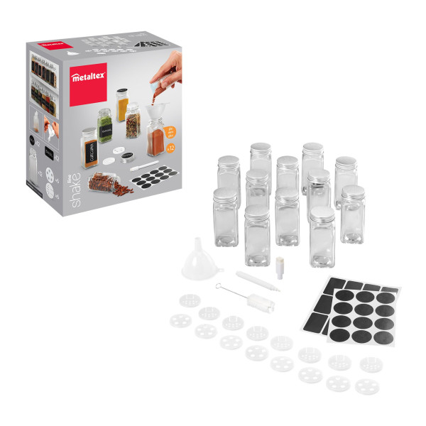 Gewürzstreuer-Set SHAKE-IT in transparent aus Glas