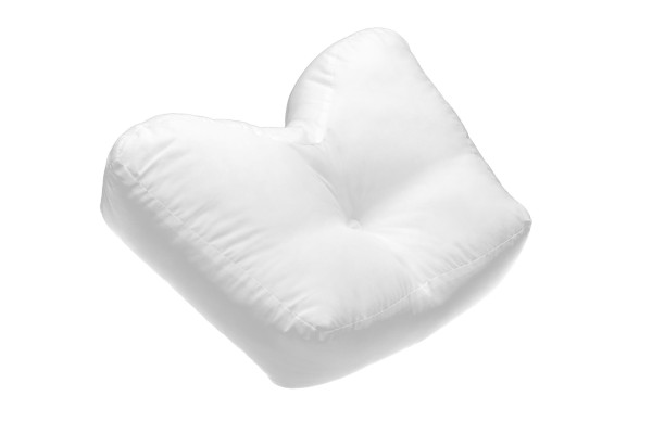 Seitenschläferkissen in weiß aus Materialmix