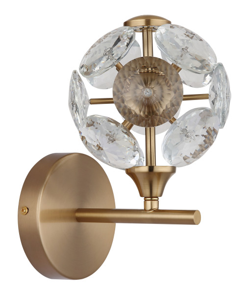 Wandleuchte VIRINA in goldfarben aus Metall