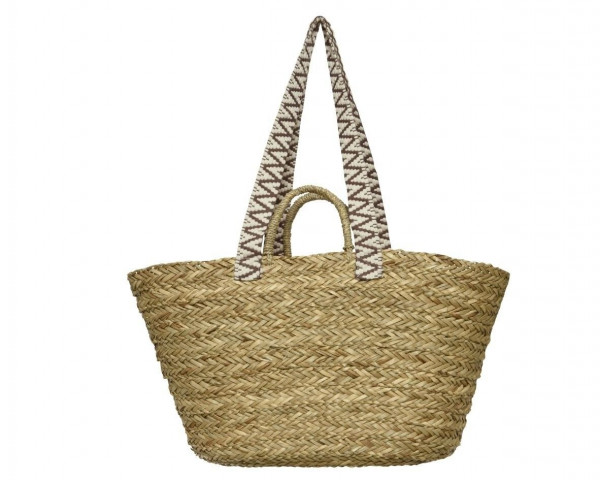 Tasche in beige aus Seegras