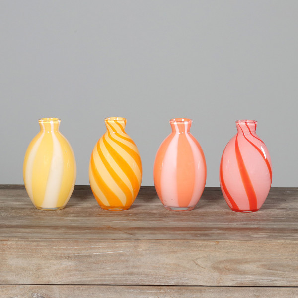 Vase in mehrfarbig aus Glas