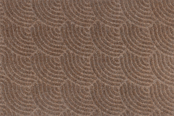 Fußmatte DUNE WAVES TAUPE in grau aus Mischgewebe