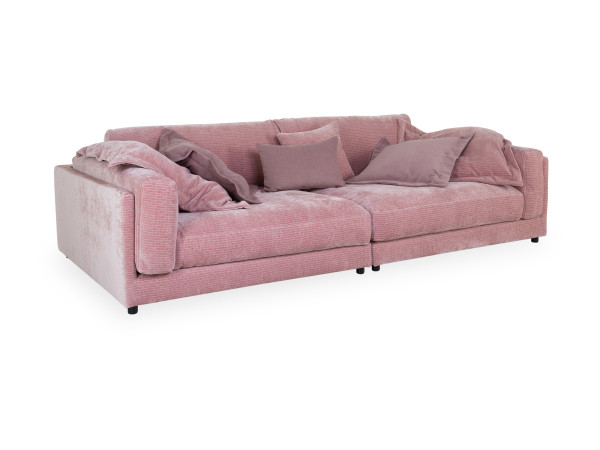 Megasofa CLAIRE in Altrosa aus Stoff
