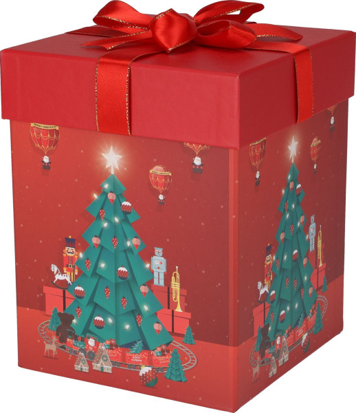 Geschenkbox in blau aus Papier