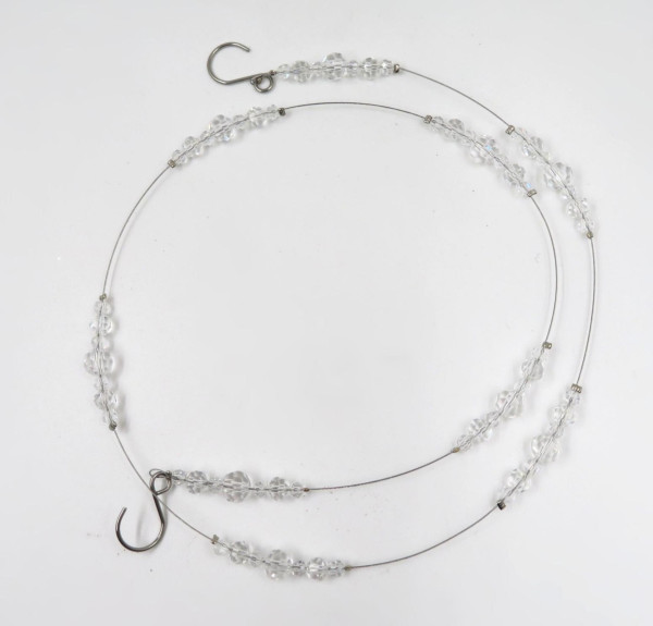 Kette KRISTALL in klar aus Kunststoff