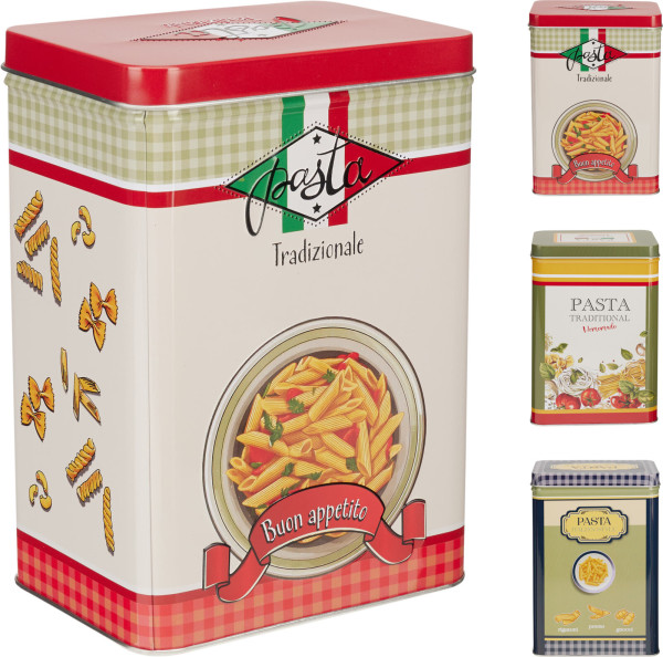 Vorratsdose PASTA in mehrfarbig aus Stahl