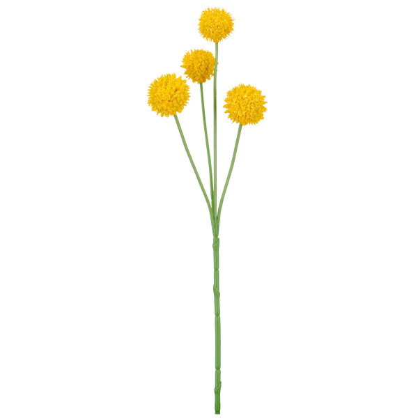 Kunstblume Graspedia in gelb aus Kunststoff