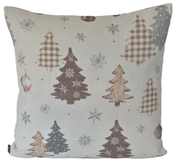 Kissenhülle WALDZAUBER in beige aus Baumwolle